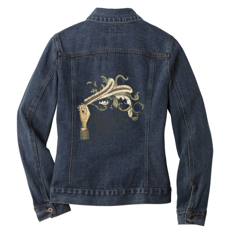 Arcade Fire - Funeral Ladies Denim Jacket by NicholetteJeanHastings | Artistshot