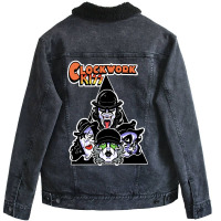 Limited Edition Clockwork Kiss Unisex Sherpa-lined Denim Jacket | Artistshot