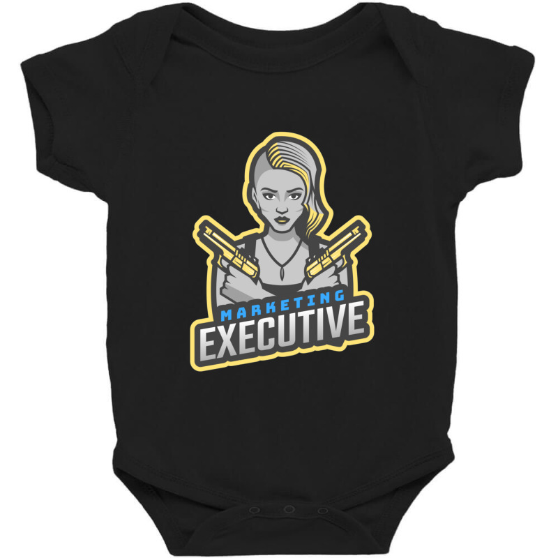 Marketing Executive - Office Superhero Baby Bodysuit by SusanneRestemayer | Artistshot