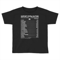 Limited Edition Support System T Shirt - Support System Factors Daily Toddler T-shirt | Artistshot