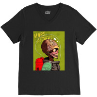 Martians Attack The Earth Can We Defend Ourselves V-neck Tee | Artistshot