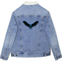 Blue Owl Unisex Sherpa-lined Denim Jacket | Artistshot