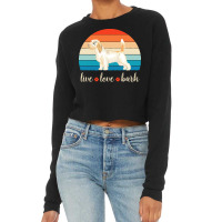 Petit Basset Griffon Vendeen T  Shirt Live Love Bark Petit Basset Grif Cropped Sweater | Artistshot