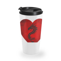 Dragon Valentines Day Heart Women Dragon Lover Valentine Travel Mug | Artistshot