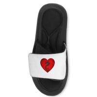 Dragon Valentines Day Heart Women Dragon Lover Valentine Slide Sandal | Artistshot