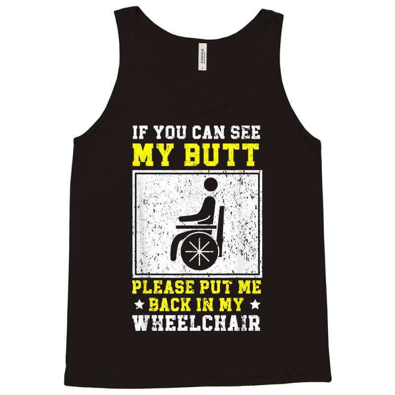 Wheelchair Handicap Amputee Disability Paraplegic Tank Top by JoshuaDavidRocoe | Artistshot