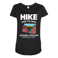 Parc National Rim To Rim Du Grand Canyon, Amateur De Randonnée Et De Maternity Scoop Neck T-shirt | Artistshot