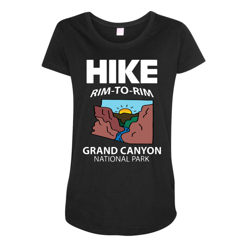 Parc National Rim To Rim Du Grand Canyon, Amateur De Randonnée Et De Maternity Scoop Neck T-shirt by oxtayfguraj | Artistshot