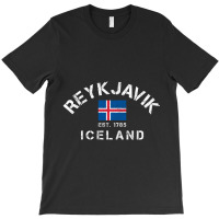 Trending Reykjavik Iceland Est. 1785 Flag Souvenir Gift T-shirt | Artistshot