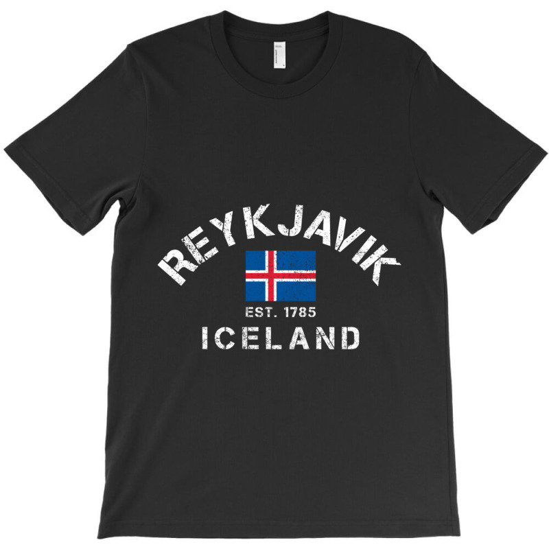 Trending Reykjavik Iceland Est. 1785 Flag Souvenir Gift T-Shirt by yumgaugeteuda | Artistshot