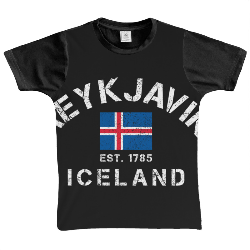 Trending Reykjavik Iceland Est. 1785 Flag Souvenir Gift Graphic Youth T-shirt by yumgaugeteuda | Artistshot