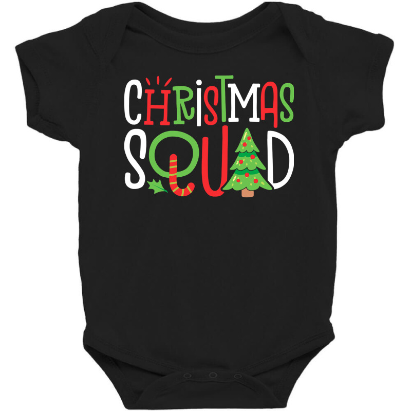 Christmas Squad Funny Xmas Tree Family Matching Pajamas Boys Baby Bodysuit by BarbaraArtist | Artistshot