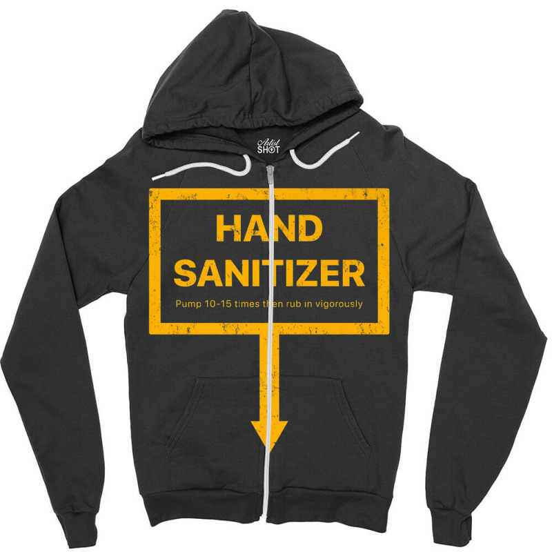 Hand Sanitizer Funny Adult Yellow Humor Mens Xmas Gag Premium T Shirt Zipper Hoodie by scavo | Artistshot