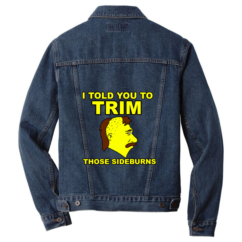 Trim Those Sideburns 1 Men Denim Jacket by MelanieKathleen | Artistshot