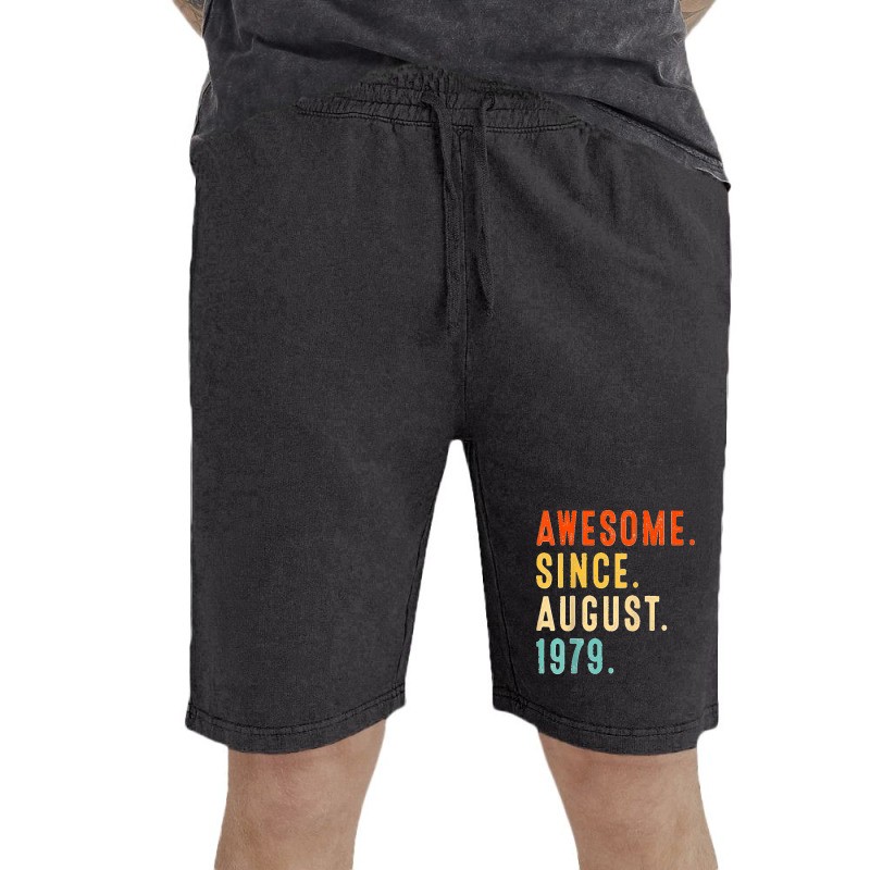 Awesome Since August 1979 Vintage 43rd Birthday Vintage Short | Artistshot