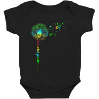 Dsp Dandelion Do What You Love Nurse Rainbow Women Gift Baby Bodysuit | Artistshot