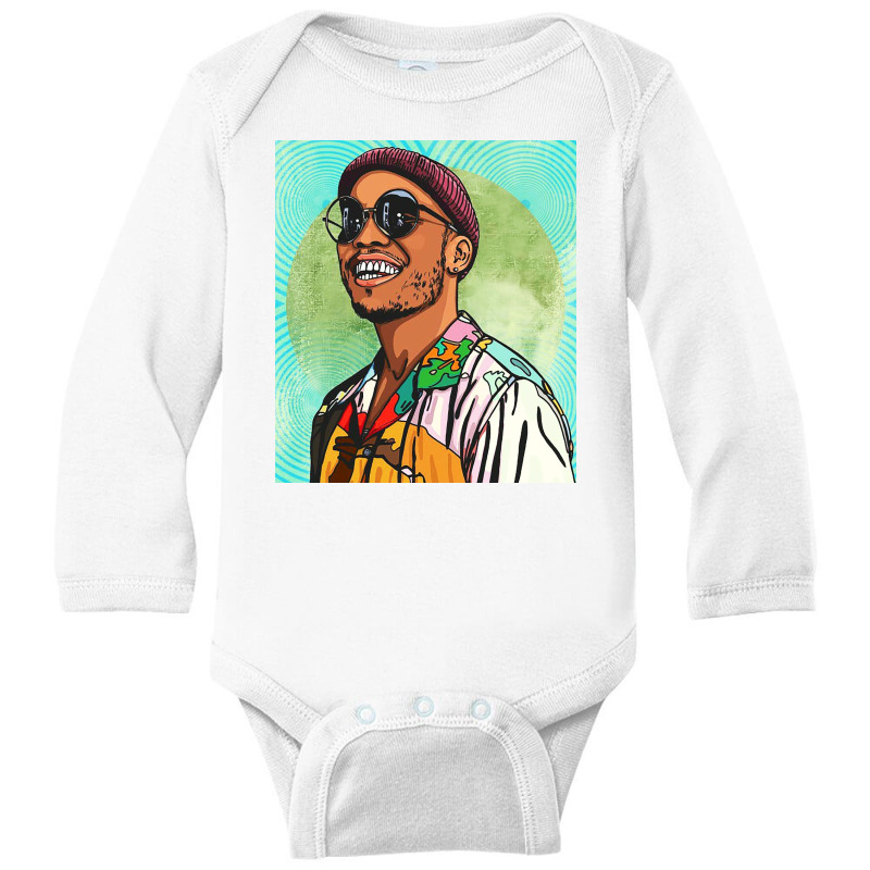 Head Of Hiphop Long Sleeve Baby Bodysuit by amelie | Artistshot