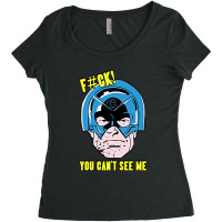 Peacemaker You Cant See Me Women's Triblend Scoop T-shirt | Artistshot