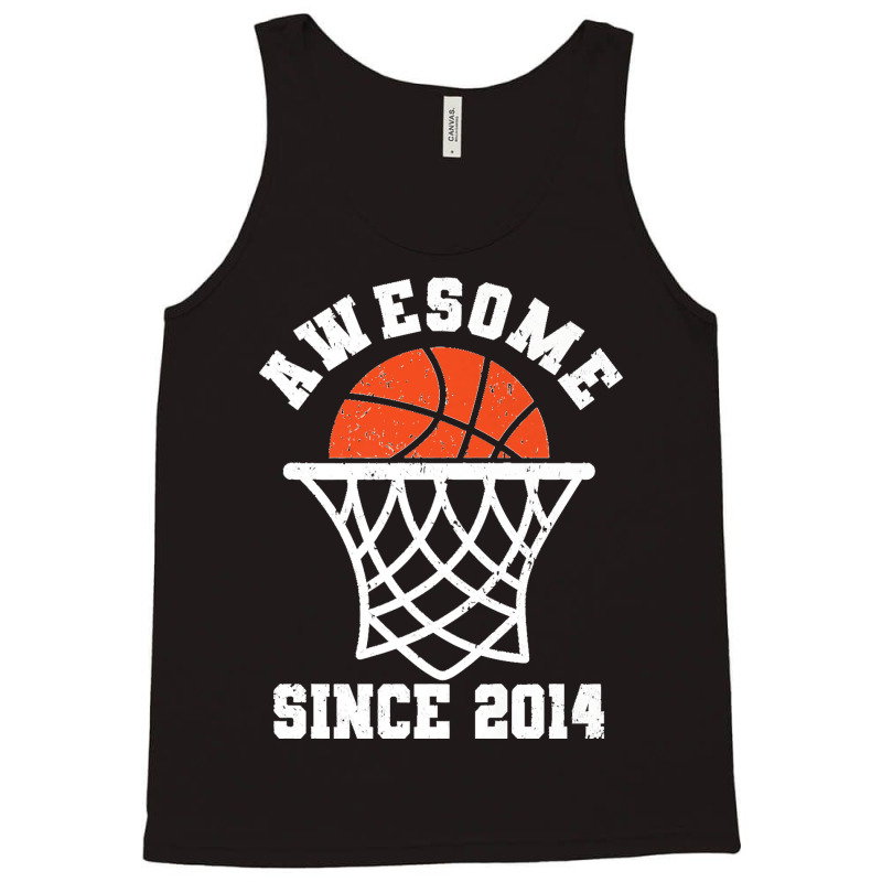 Awesome Since 2014 Basketball Lover Kids Basketball Costume Premium Tank Top | Artistshot