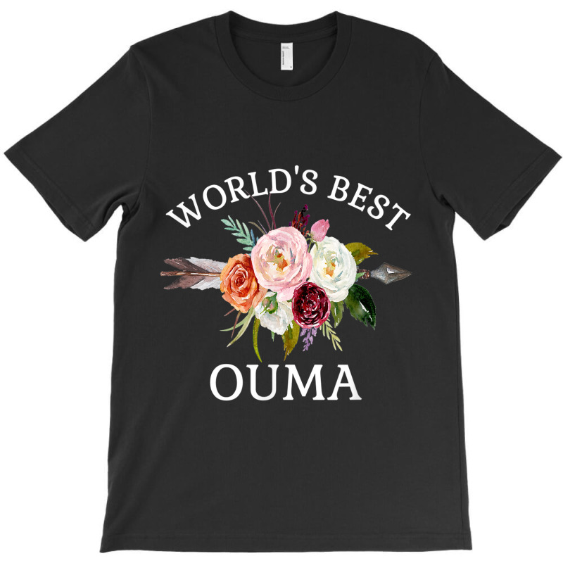 World's Best Ouma Rustic Arrow Flower Bouquet Grandma T-shirt | Artistshot