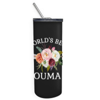 World's Best Ouma Rustic Arrow Flower Bouquet Grandma Skinny Tumbler | Artistshot