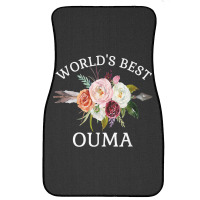 World's Best Ouma Rustic Arrow Flower Bouquet Grandma Front Car Mat | Artistshot