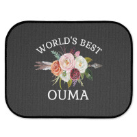 World's Best Ouma Rustic Arrow Flower Bouquet Grandma Rear Car Mat | Artistshot