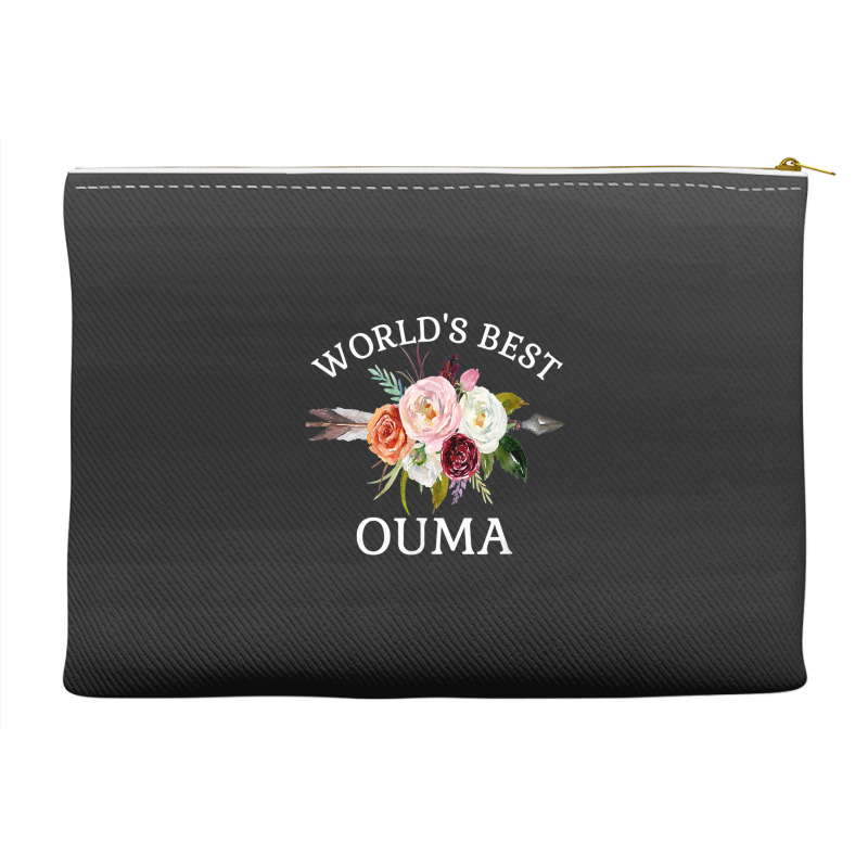 World's Best Ouma Rustic Arrow Flower Bouquet Grandma Accessory Pouches | Artistshot