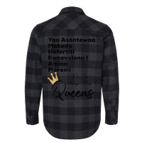 Yaa Makeda Nefertiti Ranavalona Amina Moremi S History _002 Flannel Shirt | Artistshot