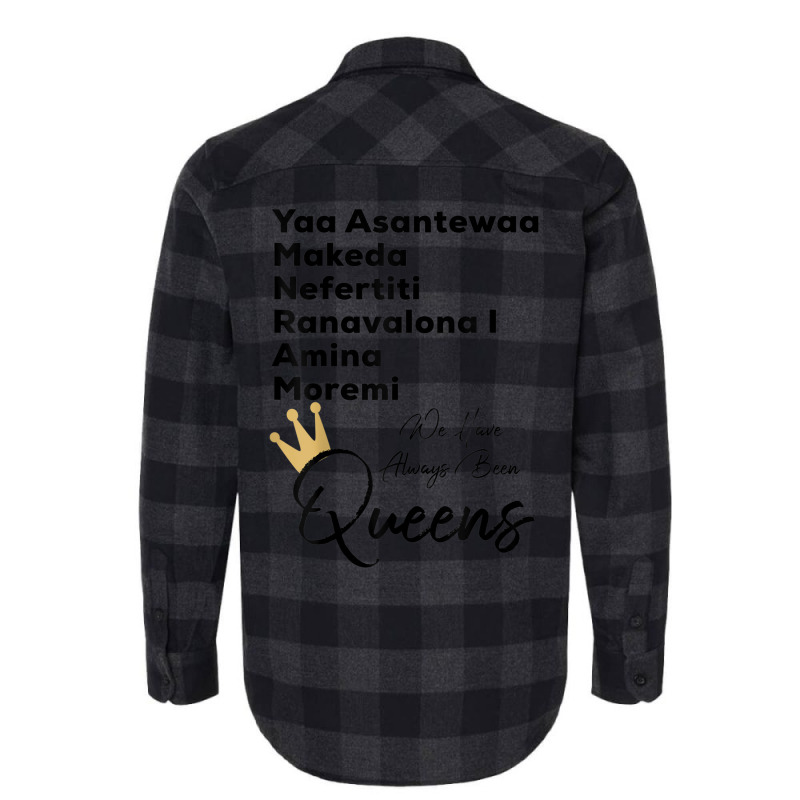 Yaa Makeda Nefertiti Ranavalona Amina Moremi S History _002 Flannel Shirt | Artistshot