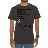 Yaa Makeda Nefertiti Ranavalona Amina Moremi S History _002 Vintage T-shirt | Artistshot