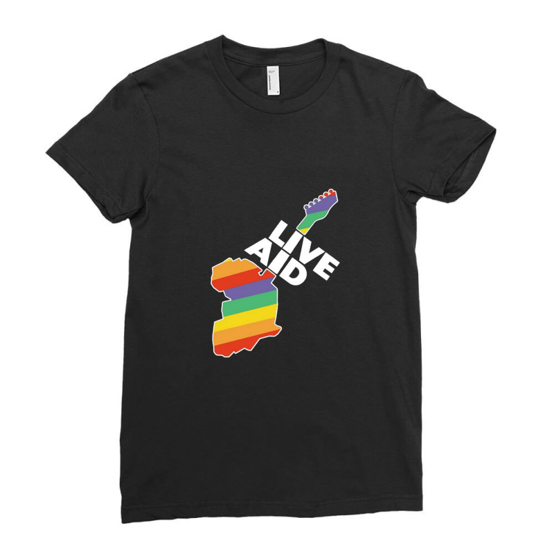 Live Aid Ladies Fitted T-Shirt by KandyPeak | Artistshot