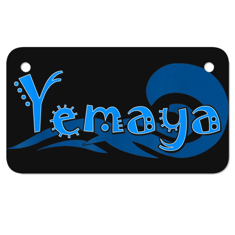 Yemaya Orishas Goddess Ifa Yoruba Religion Gift Water Deity _001 Motorcycle License Plate | Artistshot