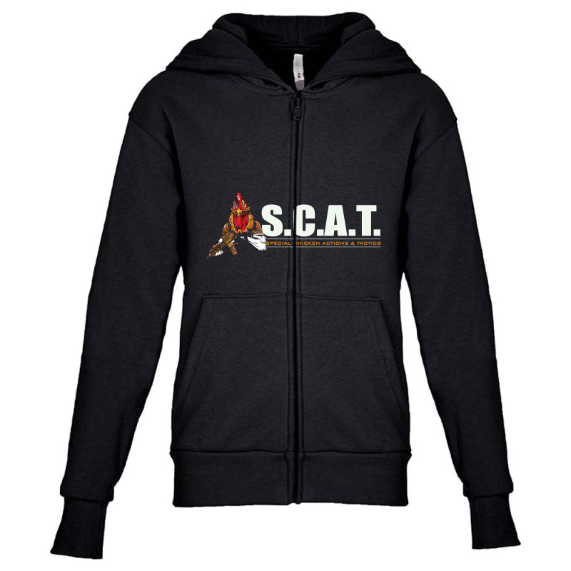 Limited Edition Scat Special Chicken Actions & Tactics Youth Zipper Hoodie | Artistshot