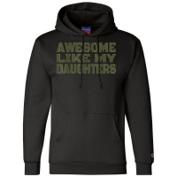 Awesome Like My Daughters Happy Fathers Day Champion Hoodie | Artistshot