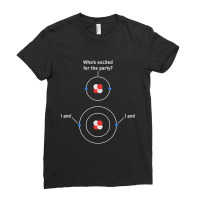 Hot Trend Science Chemistry Nerdy Excited Electrons Atom Ladies Fitted T-shirt | Artistshot