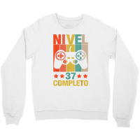 37th Birthday Spanish Nivel 37 Cumpleaños 37 Años Español T Shirt Crewneck Sweatshirt | Artistshot