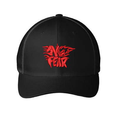 No Fear Embroidered Hat Embroidered Mesh Cap Designed By Madhatter