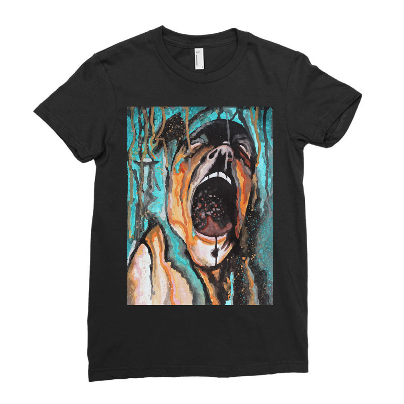 Trending Series Of Scream - Anguish Ladies Fitted T-Shirt by Milne Charlton | Artistshot