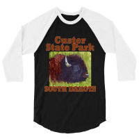 Limited Edition Custer State Park, South Dakota-wcval 3/4 Sleeve Shirt | Artistshot