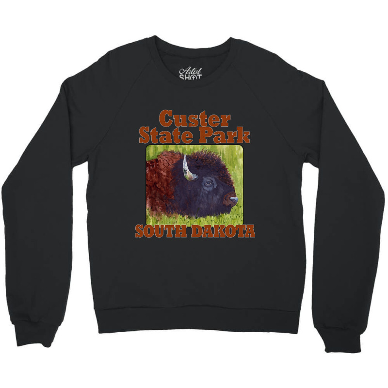 Limited Edition Custer State Park, South Dakota-wcval Crewneck Sweatshirt by Box Bingham | Artistshot