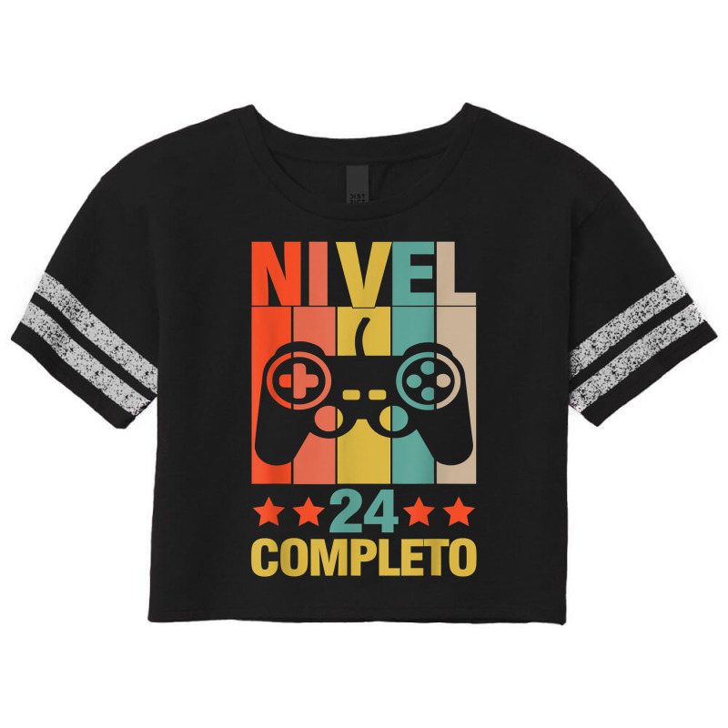 24th Birthday Spanish Nivel 24 Cumpleaños 24 Años Español T Shirt Scorecard Crop Tee by katheleenweb0 | Artistshot