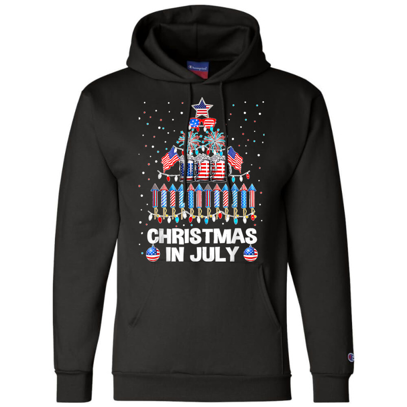 Awesome Beer Xmas Tree Summer For Christmas In July Champion Hoodie | Artistshot