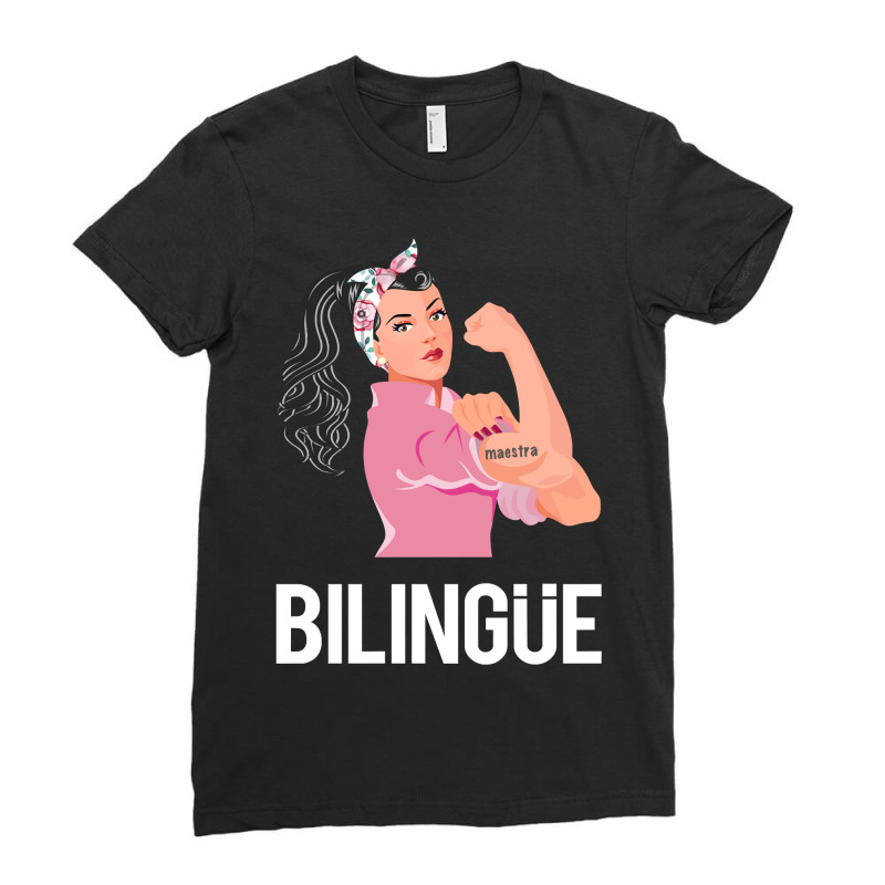 Maestra Bilingue Bilingual Spanish Teacher Ladies Fitted T-Shirt by thuhuong | Artistshot