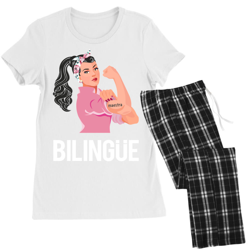 Maestra Bilingue Bilingual Spanish Teacher Women's Pajamas Set by thuhuong | Artistshot