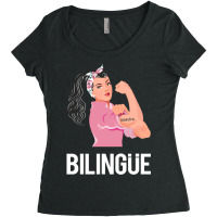 Maestra Bilingue Bilingual Spanish Teacher Women's Triblend Scoop T-shirt | Artistshot