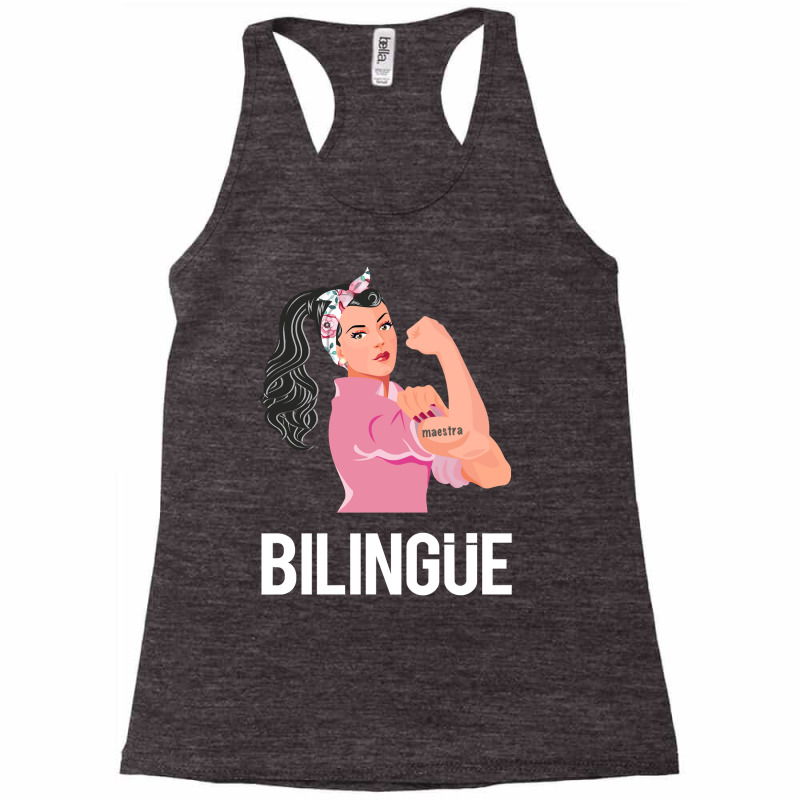 Maestra Bilingue Bilingual Spanish Teacher Racerback Tank by thuhuong | Artistshot