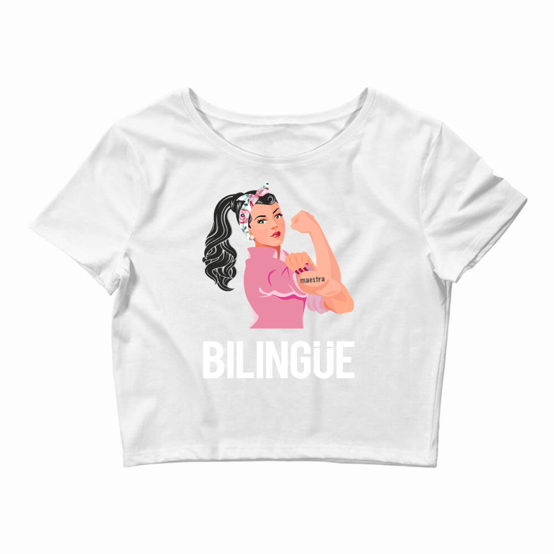 Maestra Bilingue Bilingual Spanish Teacher Crop Top by thuhuong | Artistshot