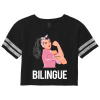 Maestra Bilingue Bilingual Spanish Teacher Scorecard Crop Tee | Artistshot