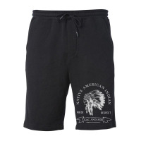 Sac And Fox Tribe Native American Indian Pride Respect Darke Fleece Short | Artistshot